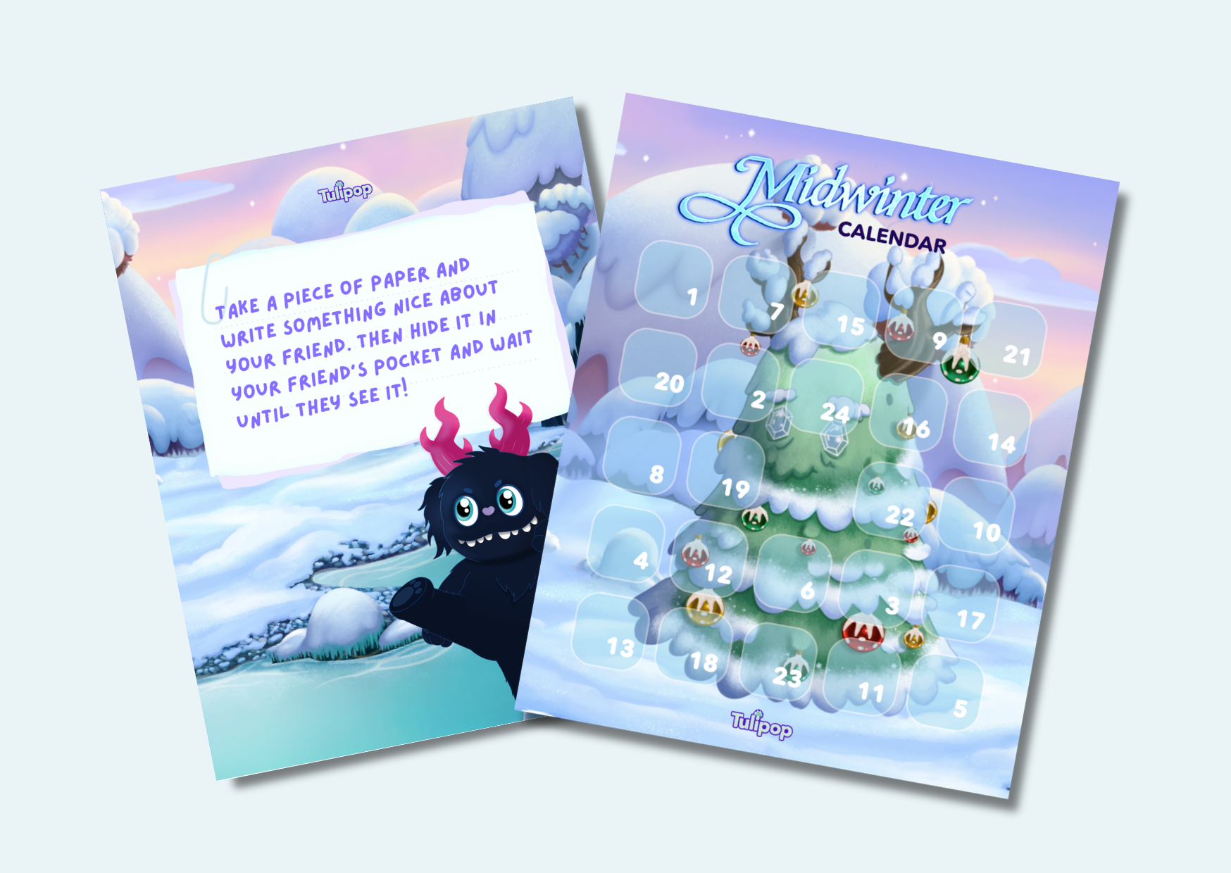 Midwinter Calendar: Secret Note Challenge