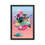 Framed Tulipop Island poster