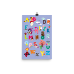 ABC Purple Poster
