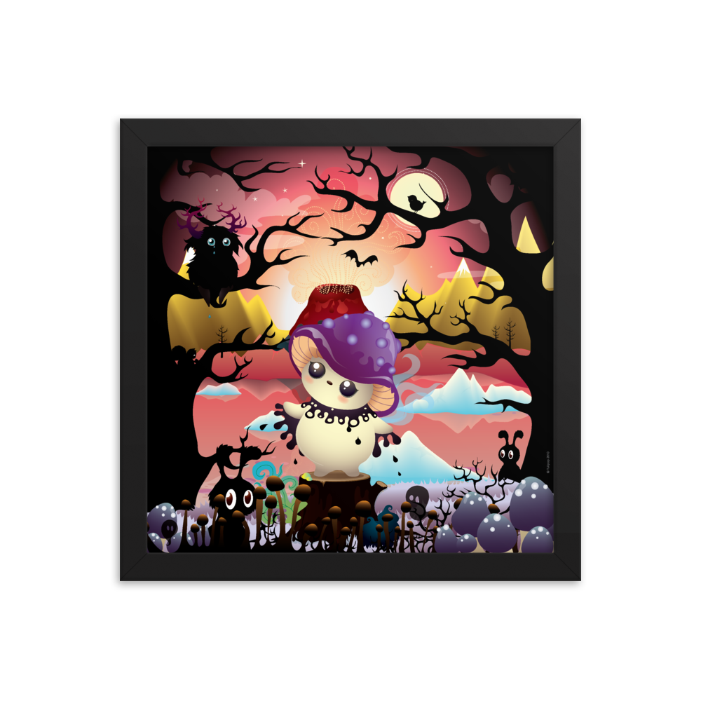 Poster vintage Gloomy incorniciato