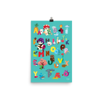 Icelandic ABC Poster Turquoise