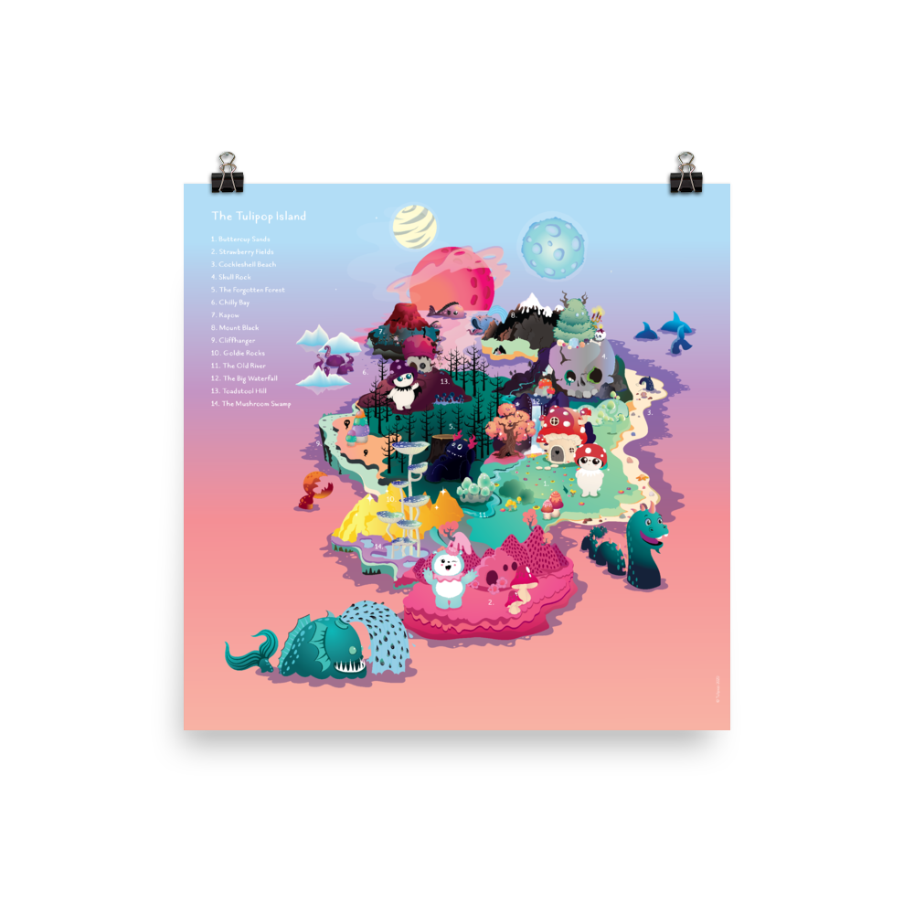Tulipop Island Poster square
