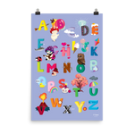 ABC Purple Poster