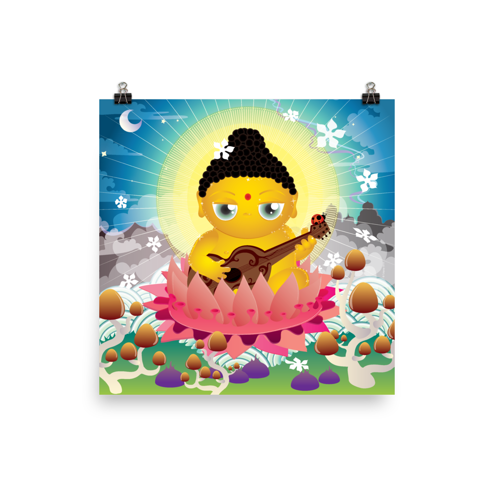 Vintage Buddha Poster