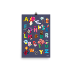 ABC Grey Poster