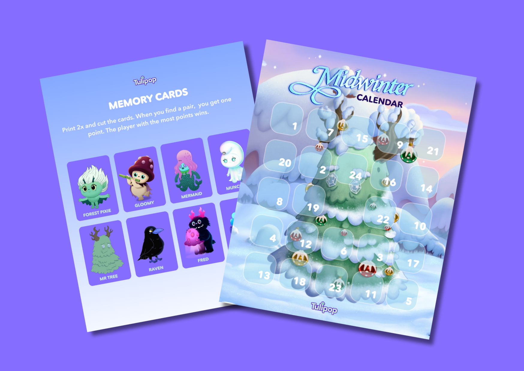 Midwinter Calendar: Memory Cards