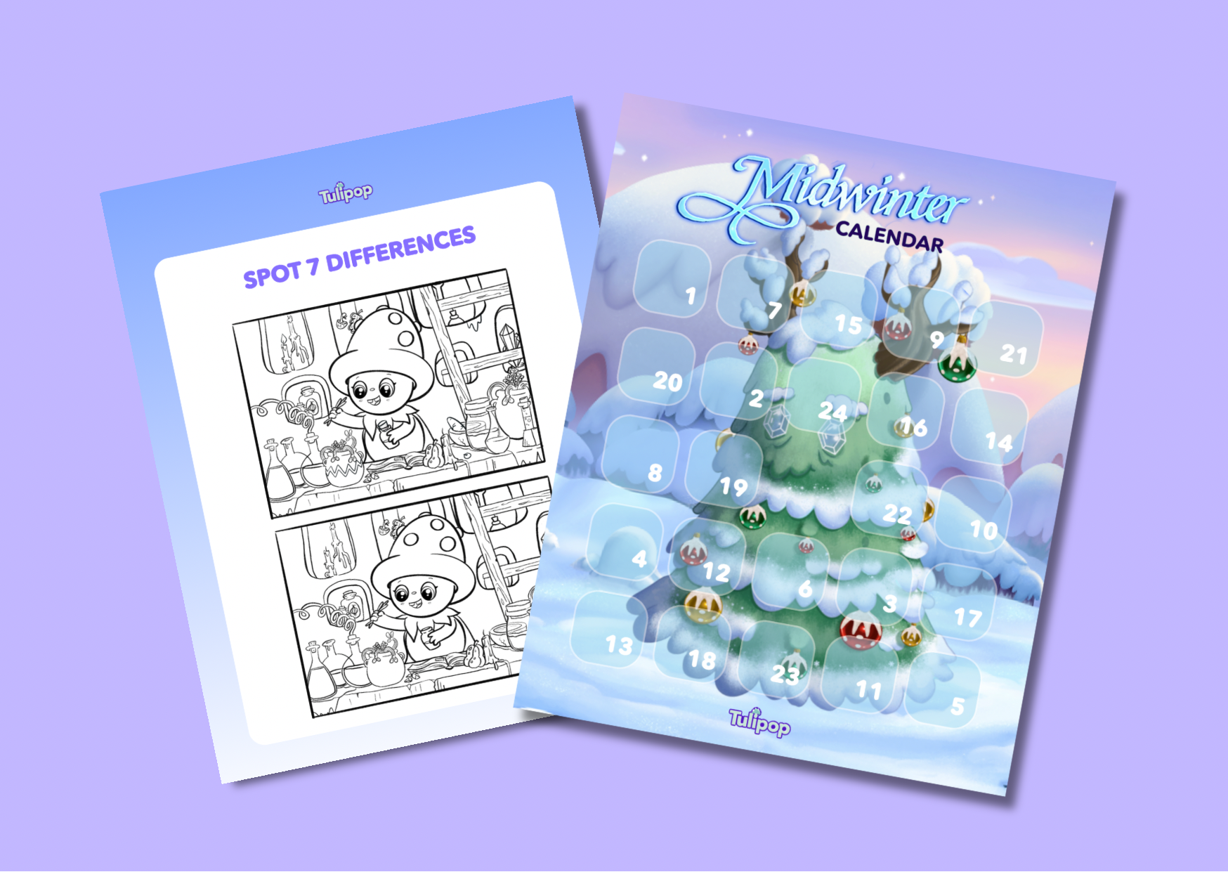 Midwinter Calendar: Spot 7 Differences