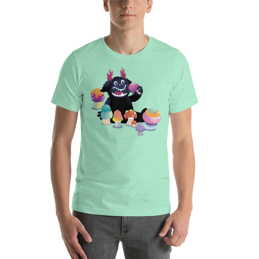 Fred Eating Mushrooms Adult Unisex T-Shirt