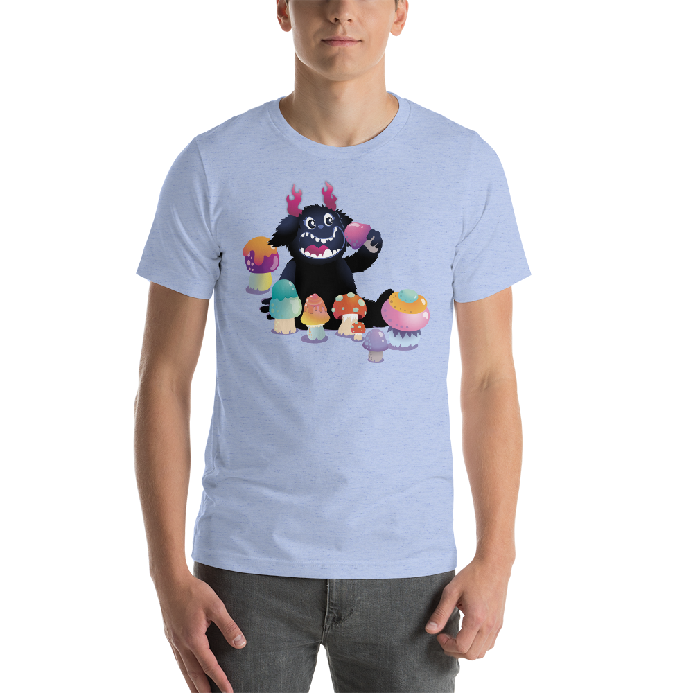 Fred Eating Mushrooms Adult Unisex T-Shirt